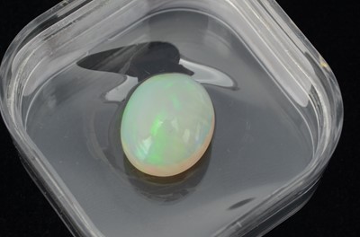 Lot 339 - A certificated oval cut Opal