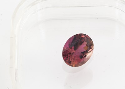 Lot 345 - A certificated oval cut Rubellite