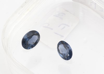 Lot 347 - Two certificated Blue Mahenge Spinels