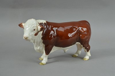 Lot 273 - A Beswick Polled Hereford bull