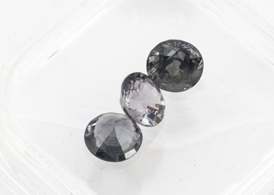 Lot 358 - Three certificated Burmese Spinels