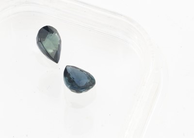 Lot 369 - Two certificated Nigerian Blue Sapphires