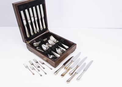 Lot 438 - A modern canteen of silver plated cutlery from Elkington & Co