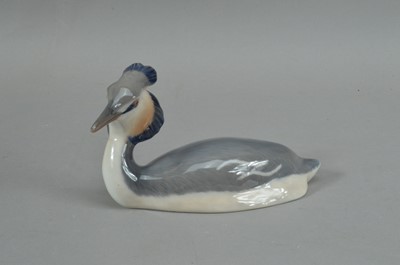 Lot 289 - A Royal Copenhagen porcelain grebe