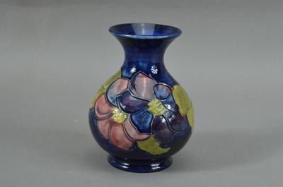 Lot 296 - A first half of the 20th century Moorcroft pottery baluster vase