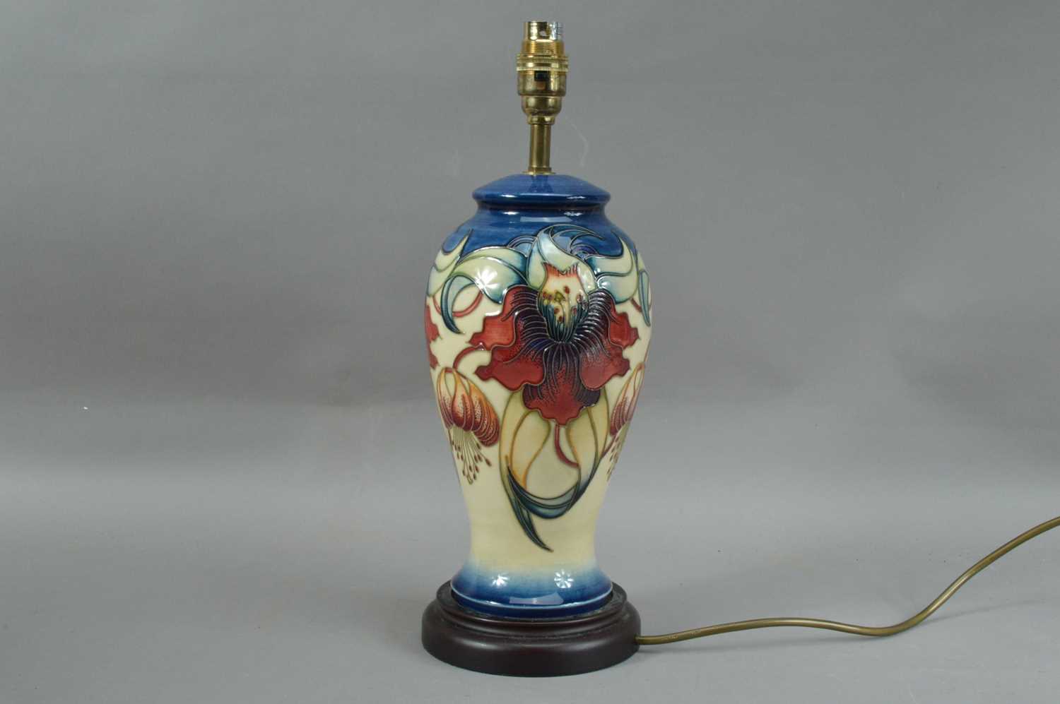 Lot 301 - A Moorcroft pottery lamp base