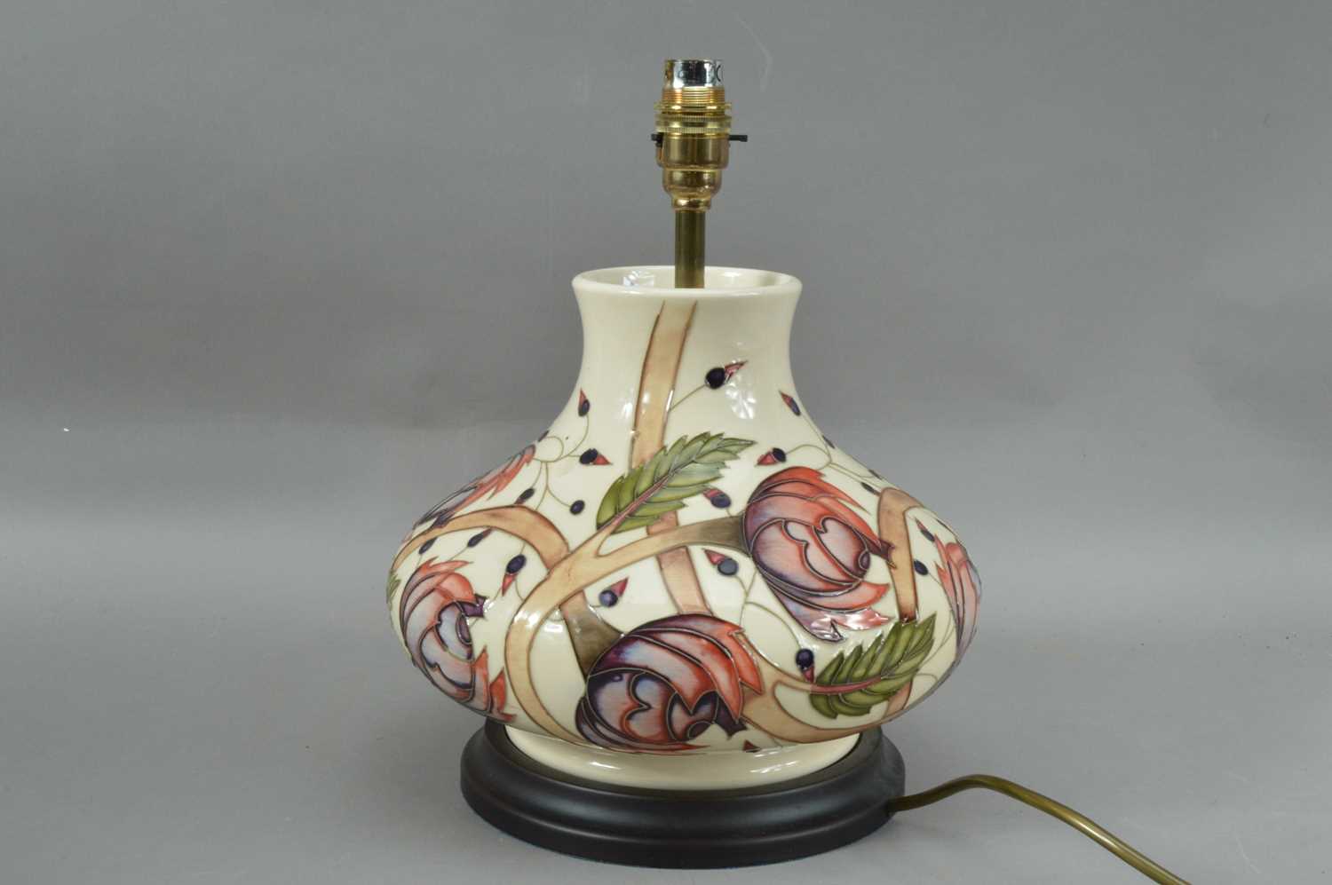 Lot 303 - A Moorcroft pottery lamp base