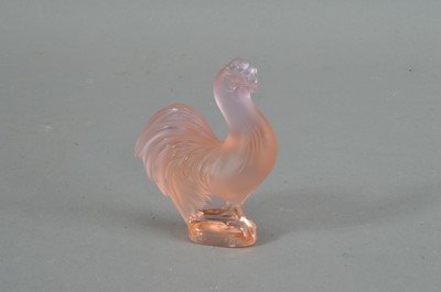 Lot 308 - A Lalique glass rooster