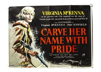 Lot 407 - Carve Her Name With Pride (1958) Quad Poster