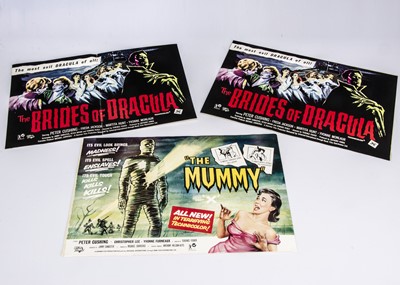 Lot 420 - The Mummy (1959) / Brides of Dracula (1960) Advertising Posters