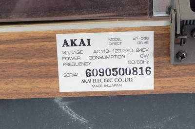 Lot 475 - Akai Receiver / Record Deck / Speakers