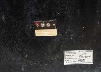 Lot 486 - Cambridge Audio Speakers