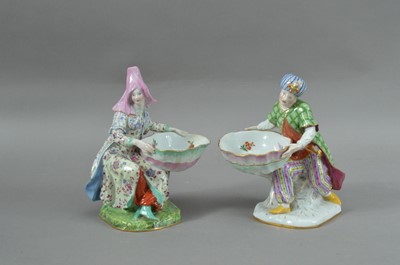 Lot 329 - Two Meissen porcelain figures