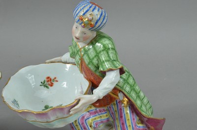 Lot 329 - Two Meissen porcelain figures