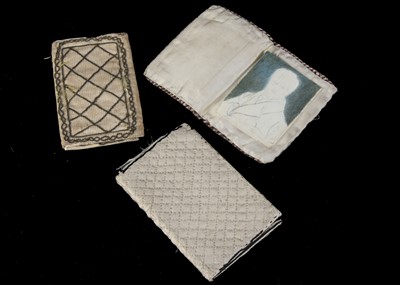 Lot 5 - A 18th century silk pocketbook