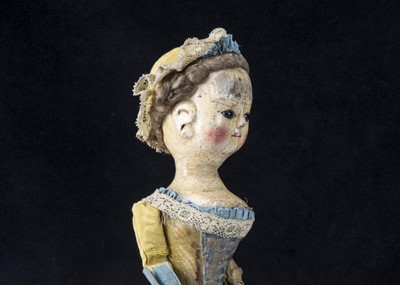 Lot 7 - A very rare English wooden doll circa 1740