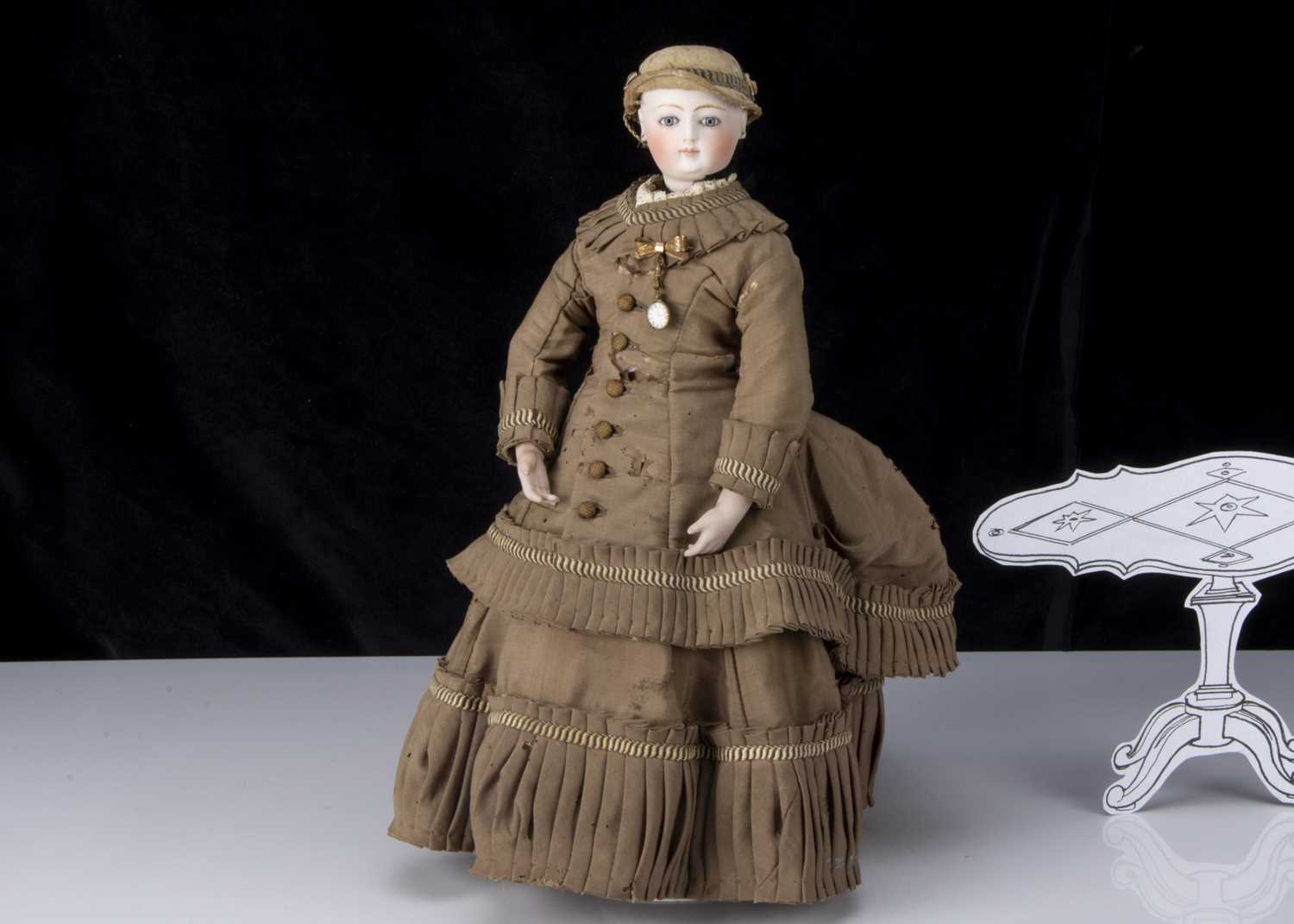 Lot 15 - A fine Louis Doleac fashionable doll 1870s