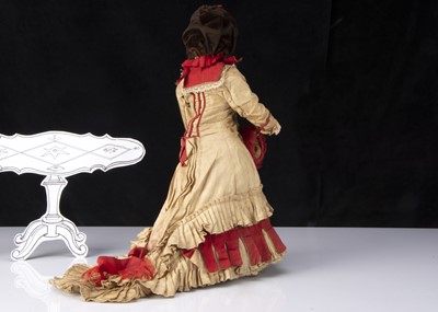 Lot 16 - A rare 1850s Mademoiselle Rohmer fashionable doll
