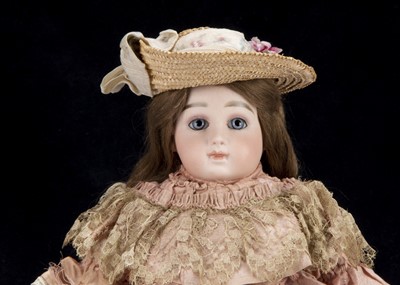 Lot 22 - An early Portrait Jumeau pressed bisque bebe size 7