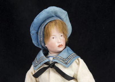 Lot 60 - A rare German bisque headed character boy marked K