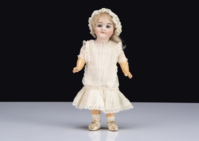 Lot 65 - A small German bisque headed doll mark 484
