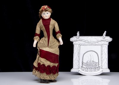 Lot 86 - A rare French shoulder head fashionable doll probably by Rohmer