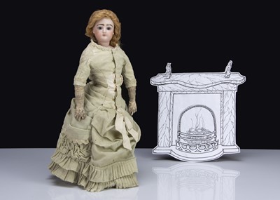 Lot 89 - A late 19th century Gaultier swivel-head fashionable doll