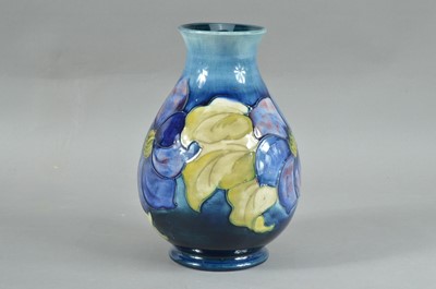 Lot 337 - A Moorcroft pottery baluster vase
