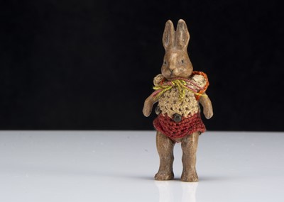 Lot 131 - A Hertwig all-bisque rabbit dolls’ house doll