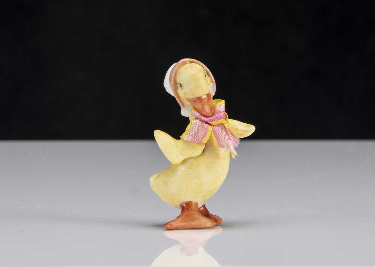 Lot 135 - A Hertwig all-bisque duckling dolls’ house doll