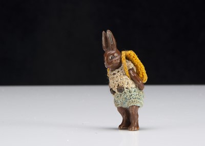 Lot 138 - A Hertwig all-bisque rabbit dolls’ house doll