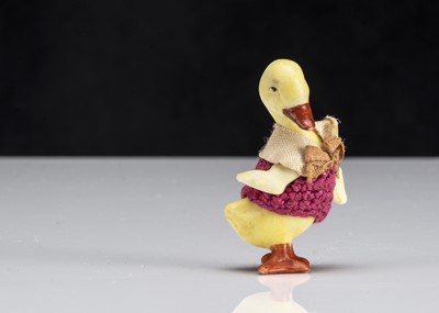 Lot 139 - A Hertwig all-bisque duckling dolls’ house doll