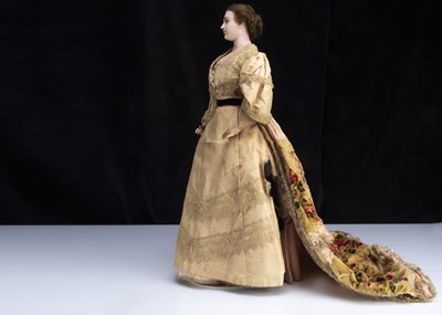 Lot 158 - A large 19th century Lucy Peck poured wax lady doll