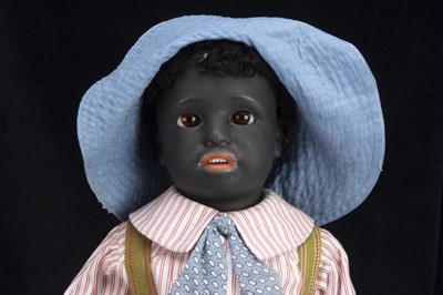 Lot 170 - A rare Simon & Halbig 1358 black boy doll