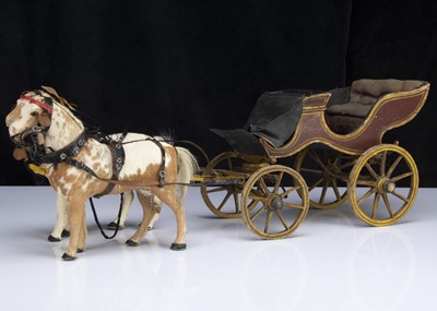 Lot 186 - A 19th century wooden Phaeton carriage