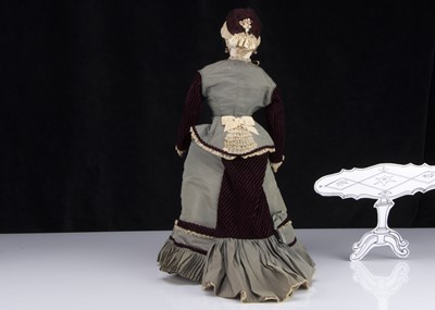 Lot 202 - A large Portrait Jumeau pressed bisque swivel head fashionable doll