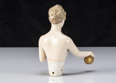 Lot 210 - A rare Dressel & Kister half-doll holding jug and shallow bowl