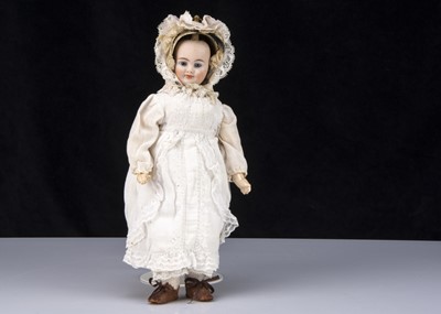 Lot 244 - A Bergner two-faced bisque headed doll