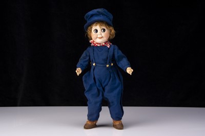 Lot 253 - A rare SFBJ 245 googly eyed boy doll