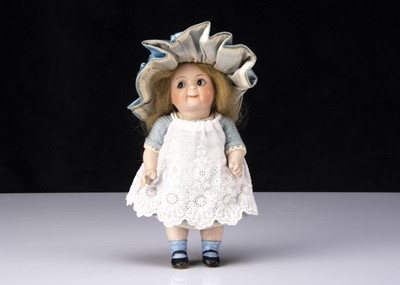 Lot 255 - A Kestner all-bisque 189 googly eyed doll