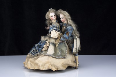 Lot 274 - A rare Gustave Vichy waltzing couple automaton circa 1870