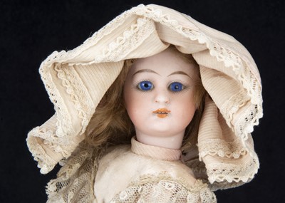 Lot 277 - A Roullet & Decamps automaton hand cart with bisque headed boy and girl