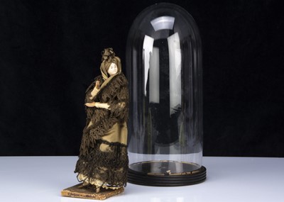 Lot 278 - An unusual 19th century papier-mache lady in ‘Costume de Madrid’