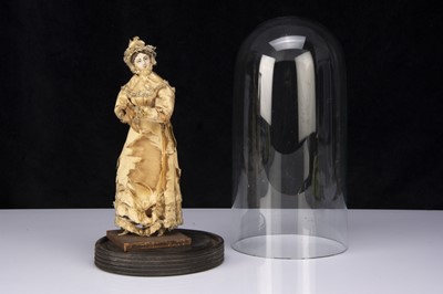 Lot 279 - An unusual 19th century papier-mache lady