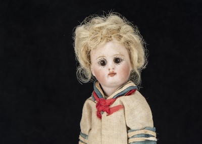 Lot 304 - A French all-bisque dolls' house doll
