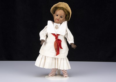 Lot 345 - An Armand Marseille black 390 child doll