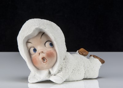 Lot 368 - A rare bisque Snow Baby comic boy