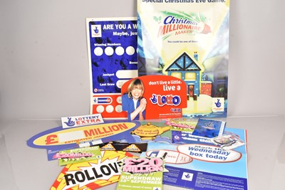 Lot 107 - A quantity of National Lottery Advertising items
