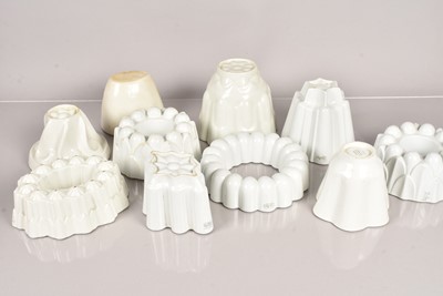 Lot 154 - A collection of 20 ceramic Jelly Moulds