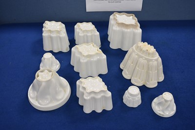 Lot 154 - A collection of 20 ceramic Jelly Moulds